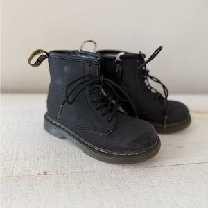 Toddler Dr Martens Black Leather Boots